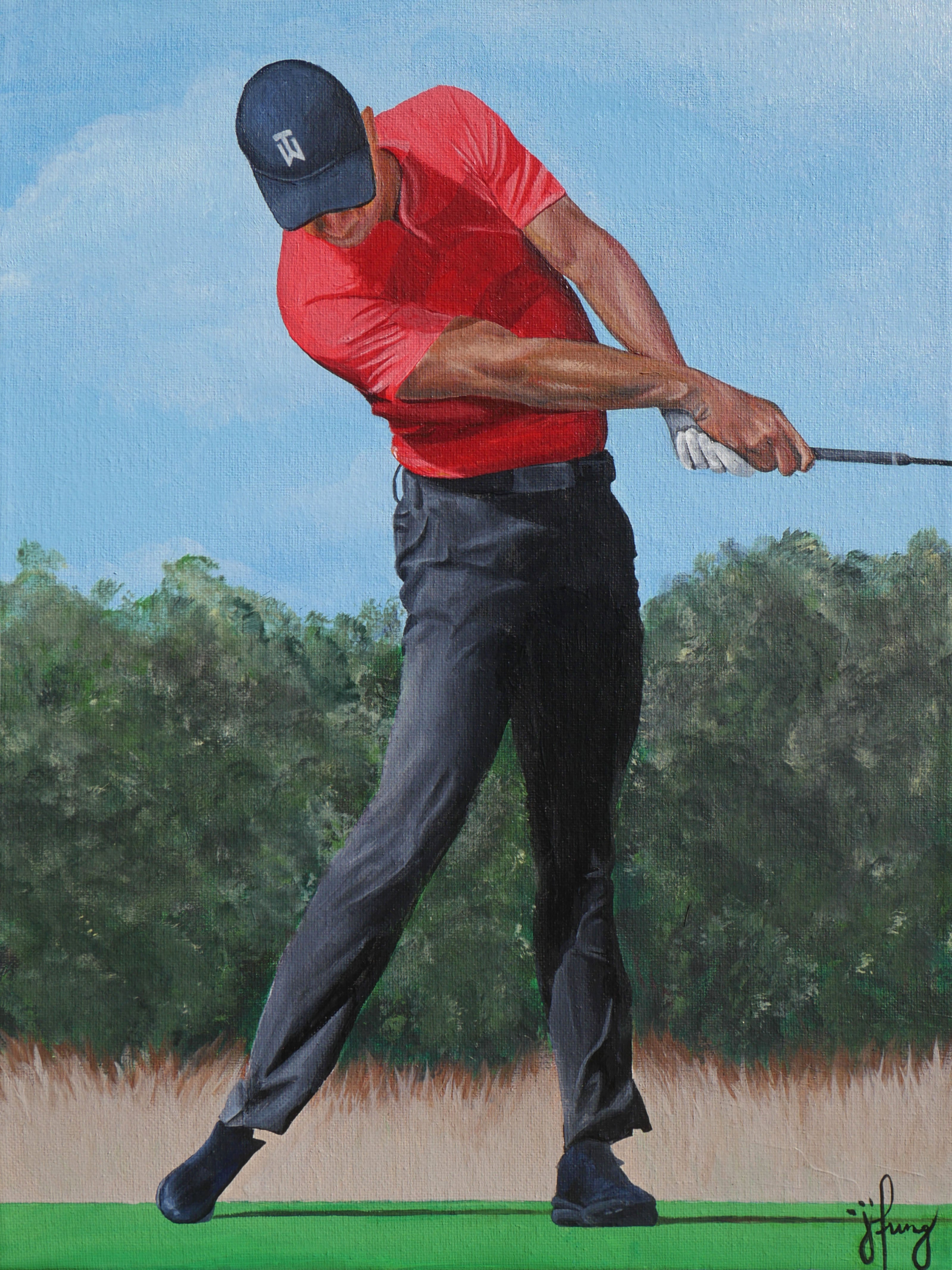 TIGER WOODS 12" x 16"