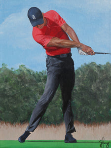 TIGER WOODS 12" x 16"