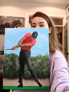 TIGER WOODS 12" x 16"